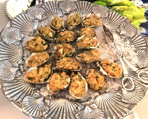 Baked Oysters with Crabmeat