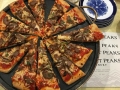 Spicy Duck Sausage and Mushroom Pizza